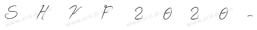 SHYF 2020字体转换